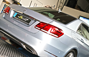 Nový Mercedes E400 (W212) při dynu